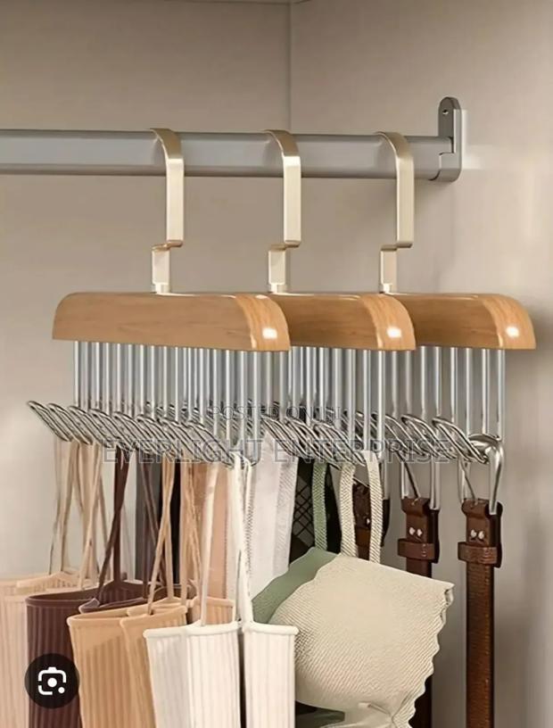 Wooden Plank 8 Hook Hanger