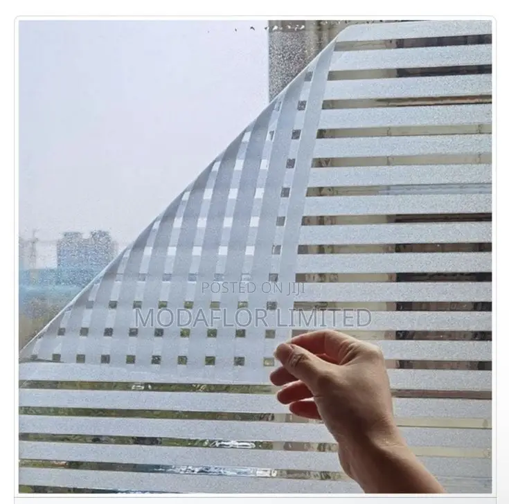 Office Decorative Privacy Film – Modern Glass Look