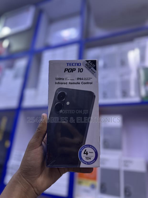 New Tecno Pop 10 64 GB Black
