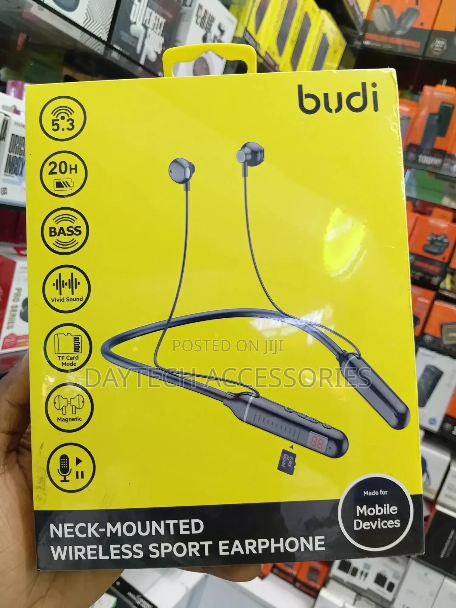 Budi Wireless Sport Earphones - Ep63b