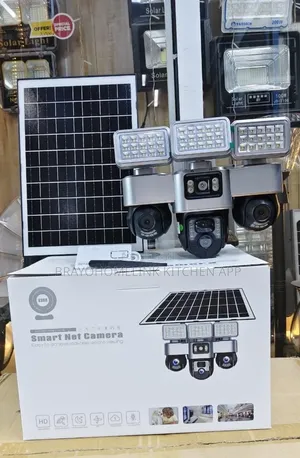 *4g Triple Lens Solar PTZ Camera With Light* =