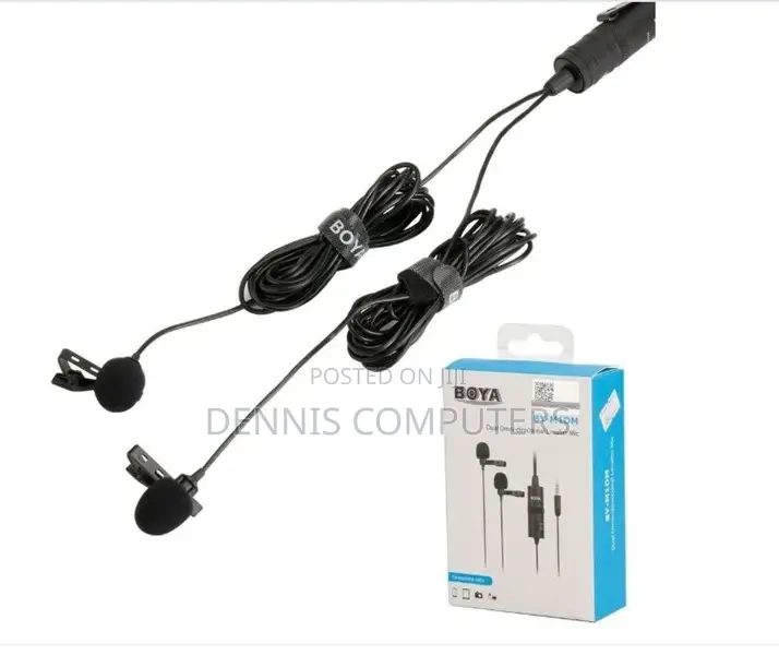 Boya By-m1dm Dual Omnidirectional Lavalier Microphone
