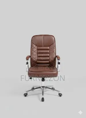 Middle Low Back Leather Chair For Work And Study