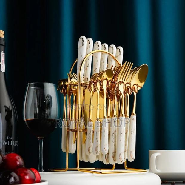 Cutlery Set 24pc Marble