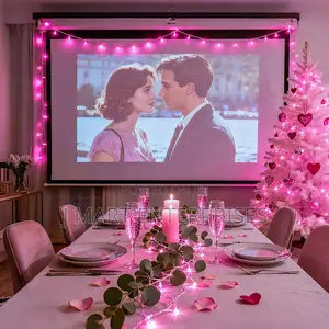 Pink Lights For Valentines Day Decor,