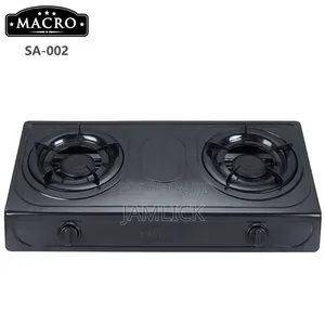 Macro 2 Burner Tabletop Gas Cooker – High Quality Black Stove - Dv