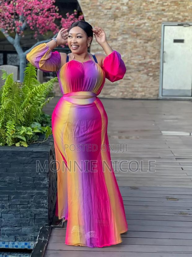 Neon Color Two Piece Beach Wear - thumbnail 3
