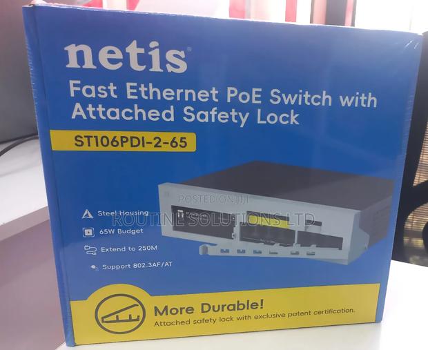 Netis Fast Ethernet 4-Port Poe Switch St106pdi-2-65