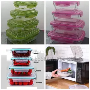 4pcs Set Glass Storage Containers