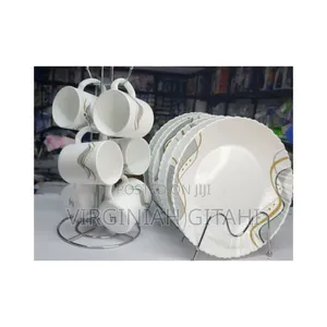 New12pcs Combo*
Consist of :
6 10.5 Inch Ceramic Plates
6 Mugs