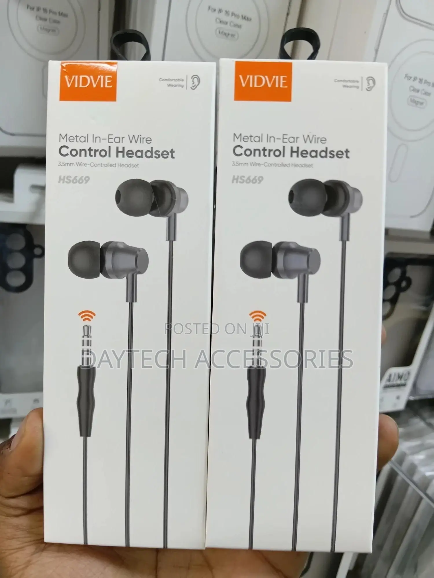 Vidvie Hs669 Metal in-Ear Wired Headset Premium Sound and Control