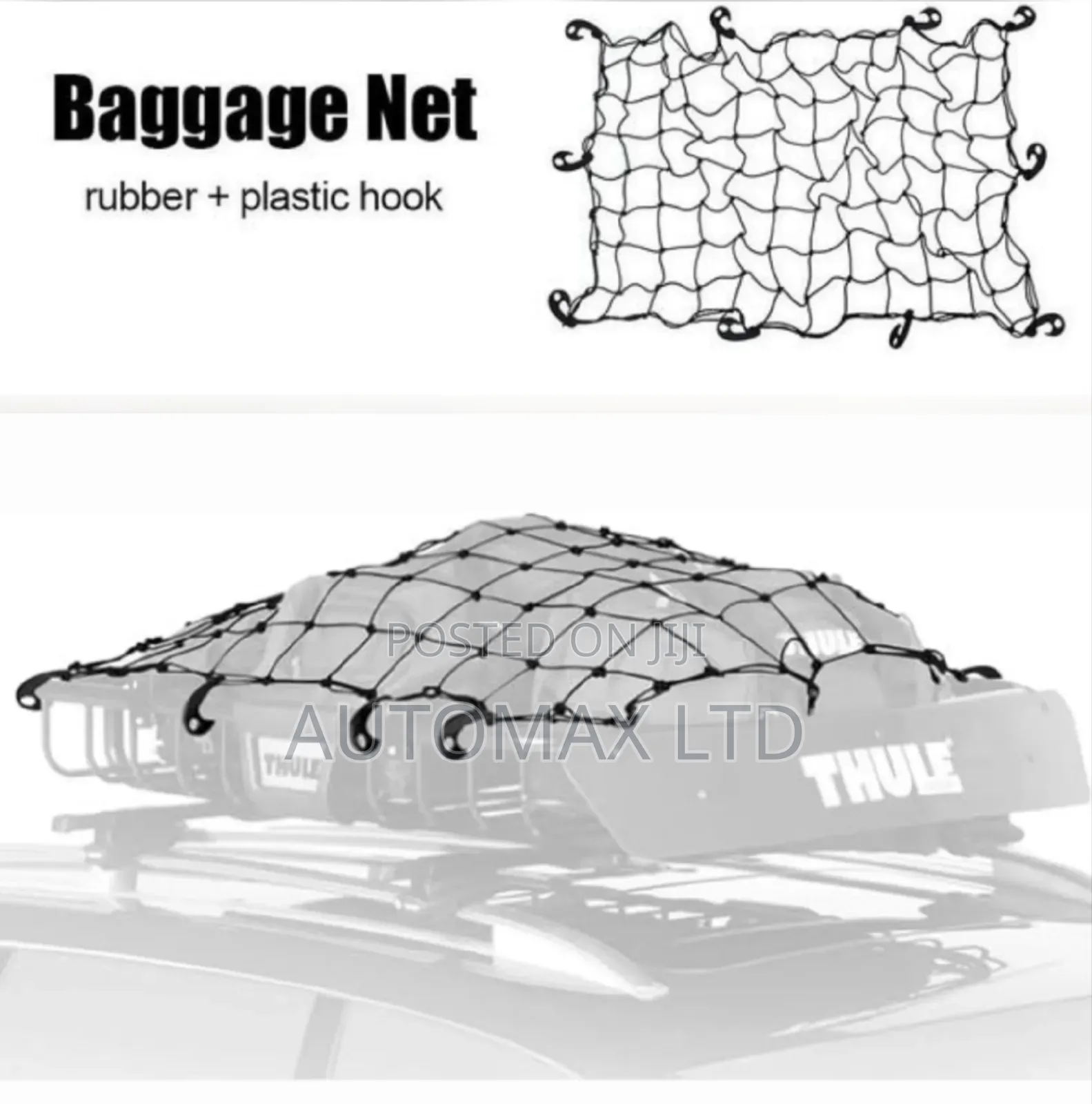Elastic Rubber Cargo Net With Hooks. For Toyota,Nissan,Mitsubishi,4x4s