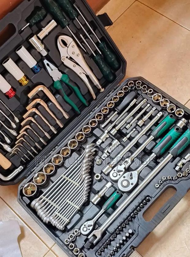 142 PCS Mechanic Socket Tool Kit Set, Professional Car Repair - main view