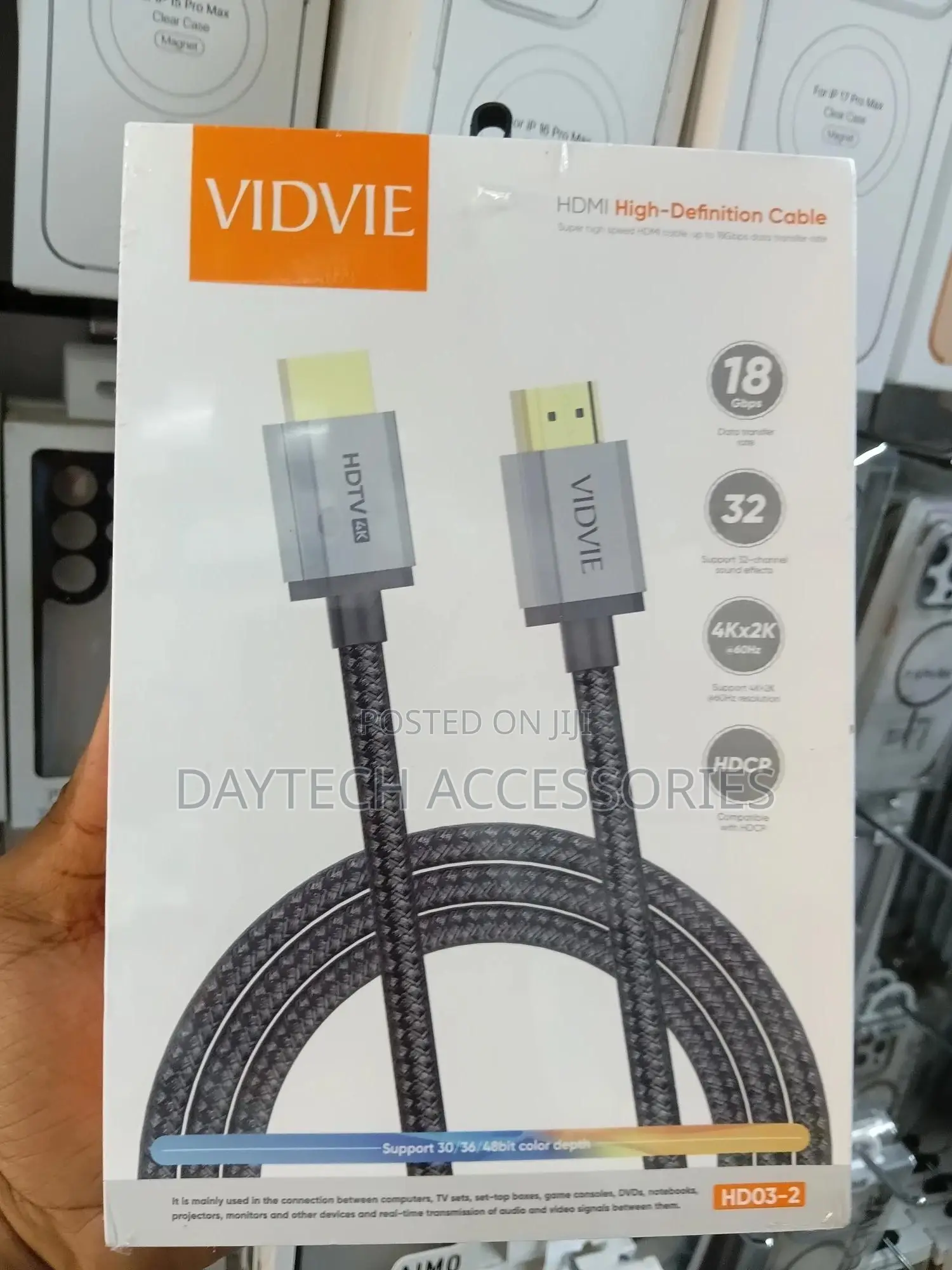Vidvie Hdmi High Speed 18gbps Cable – 1.5 Meter