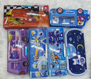 Multicoloured Cartoon Themed Pencil Pouch - main view