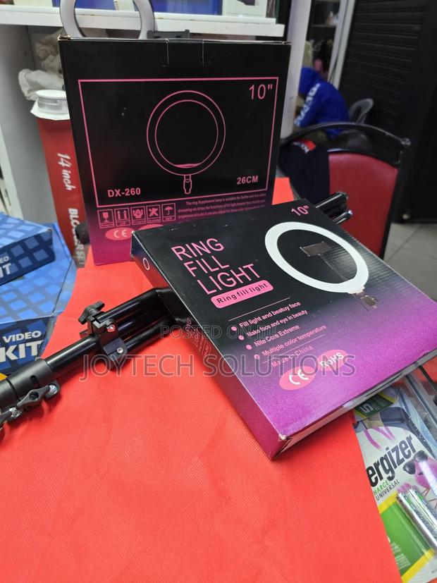 Professional 10inch Ringlight Plus 2m Adjustable Tripod Stand - main view