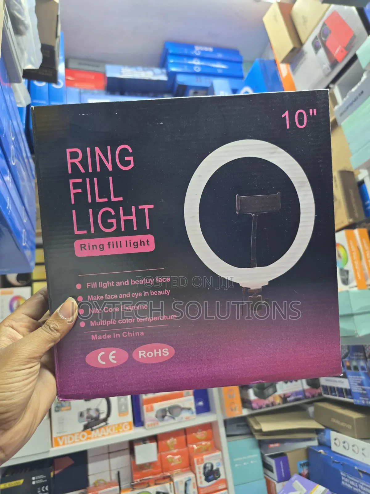 Professional 10inch Ringlight Plus 2m Adjustable Tripod Stand