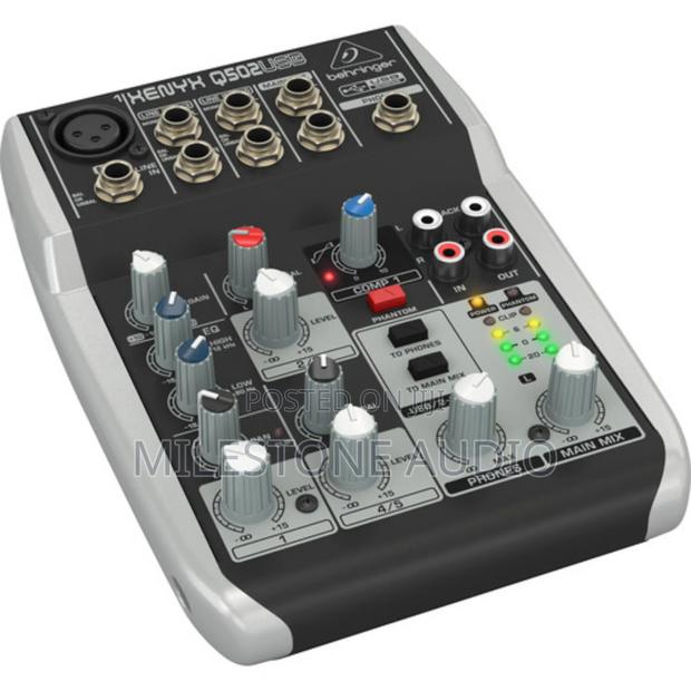 Behringer Q502usb Premium 5-Input 2-Bus Mixer in Kenya - main view