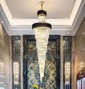 Black Geminus Staircase Chandelier