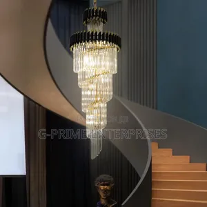 Black Geminus Staircase Chandelier