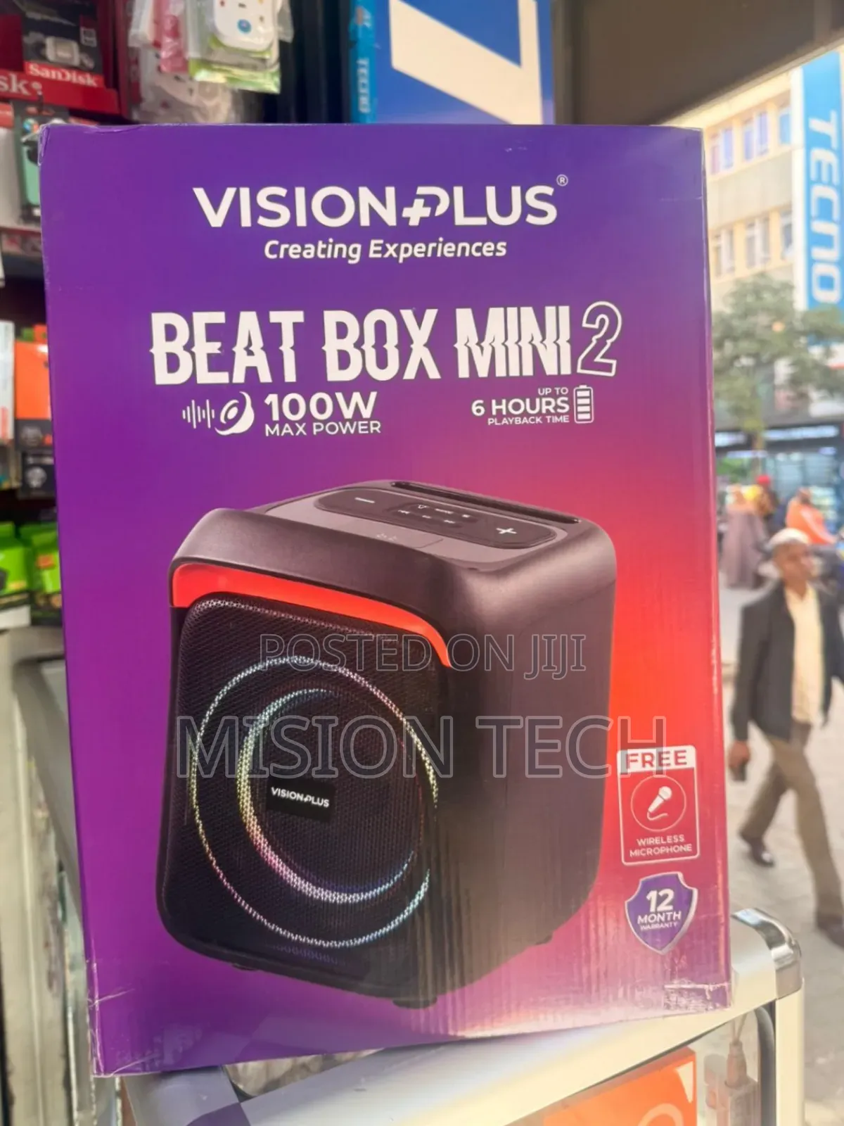 Vision Plus Beat Box Mini 2 Portable Speaker. 