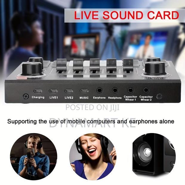 V9sj Live Sound Card – Professional Audio Mixer With Bluetooth, DSP - thumbnail 2