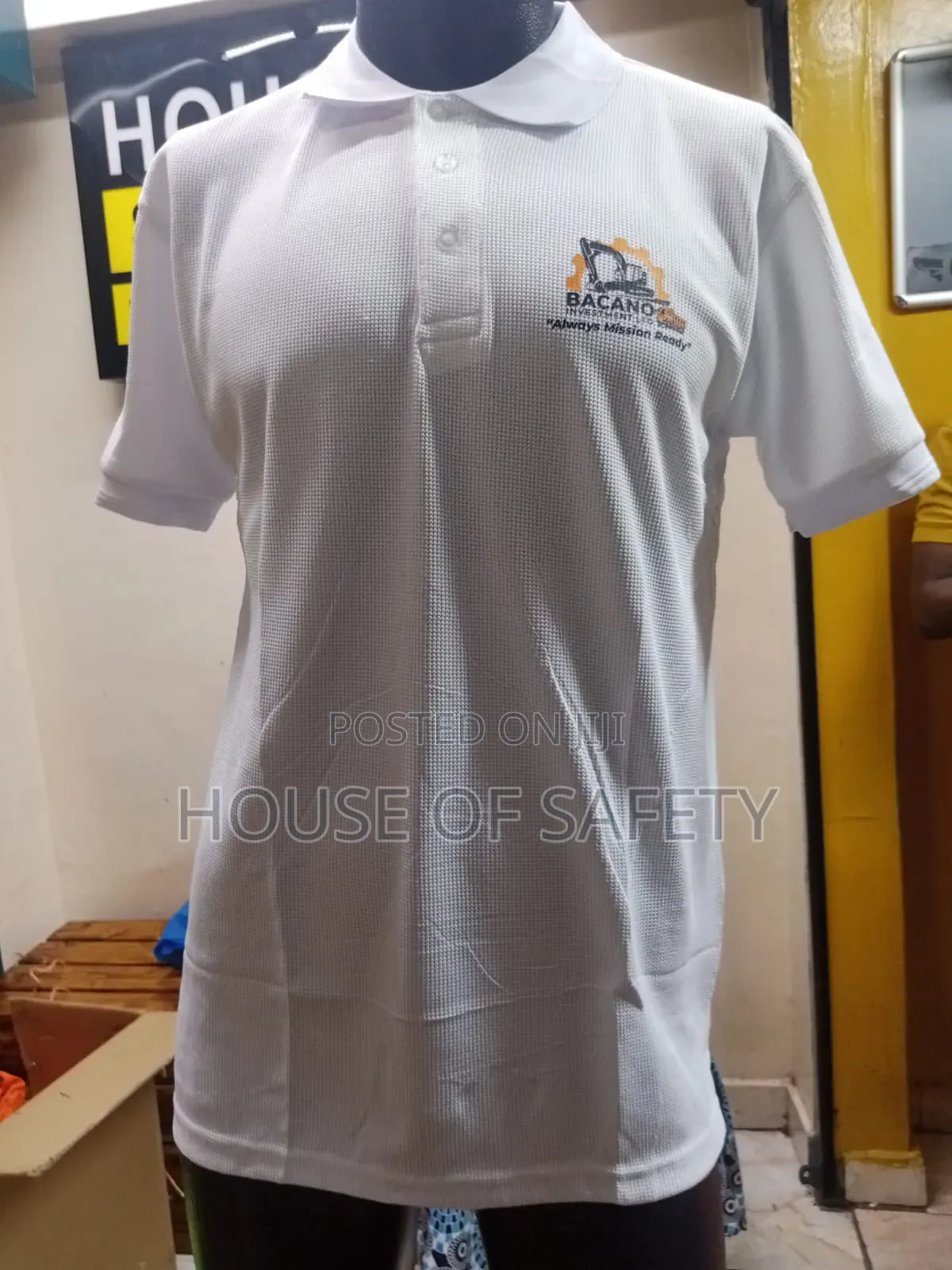 Added Stretch and Comfort Polo Tshirts White