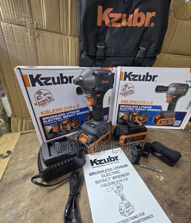 Kzubr Cordless Impact Wrench/1⁄2"Rechargeable Impact Wrench - main view