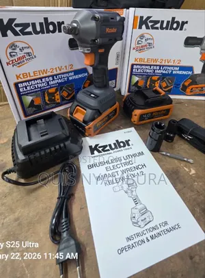 Cordless Impact Wrench/ Electric Kzubr Impact Wrench 1⁄2 Brushless