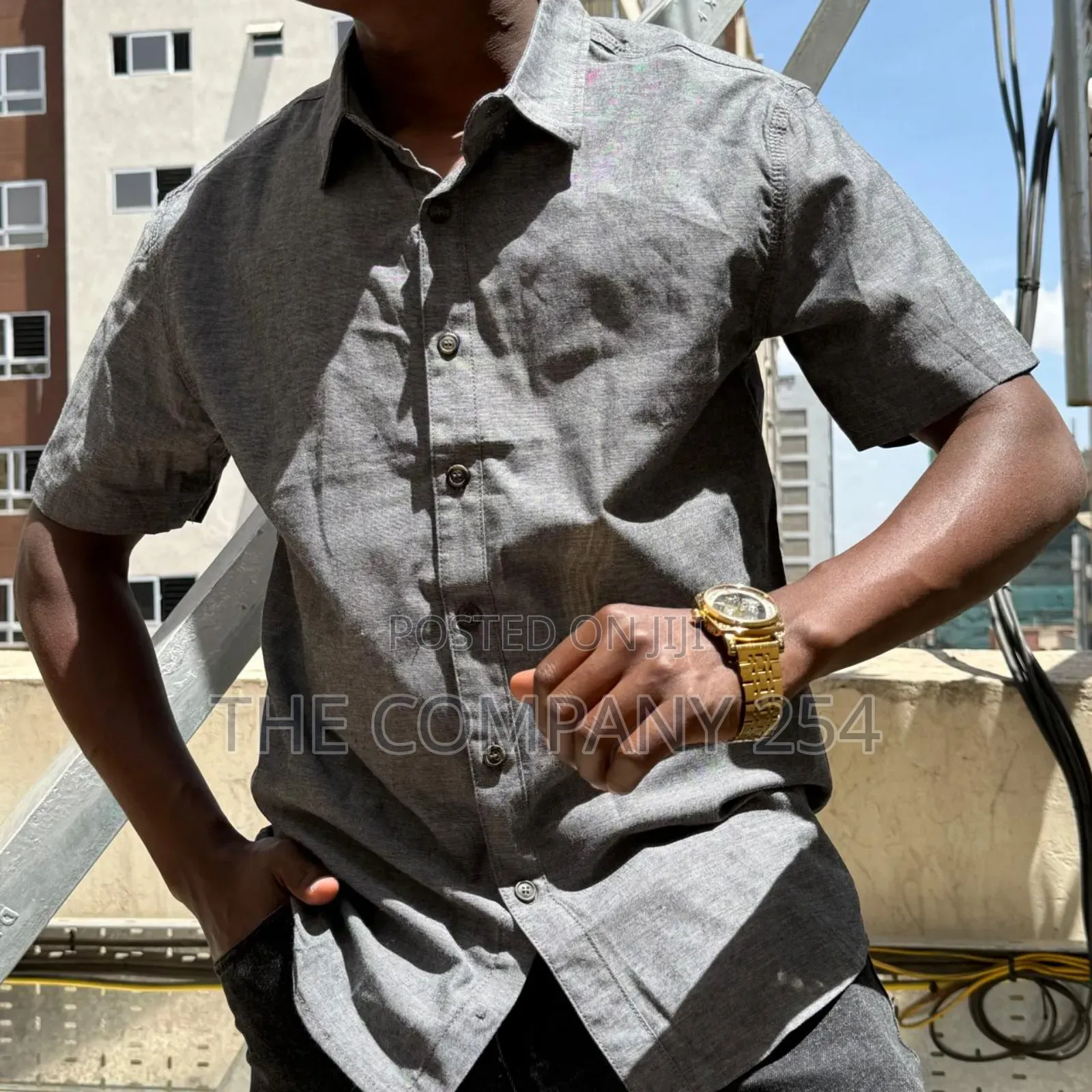 Quality Cotton Linen Collar Short Sleeved Shirts Available