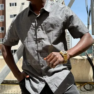 Quality Cotton Linen Collar Short Sleeved Shirts Available