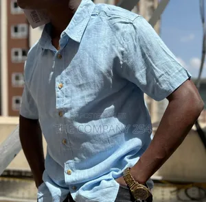 Quality Cotton Linen Collar Short Sleeved Shirts Available