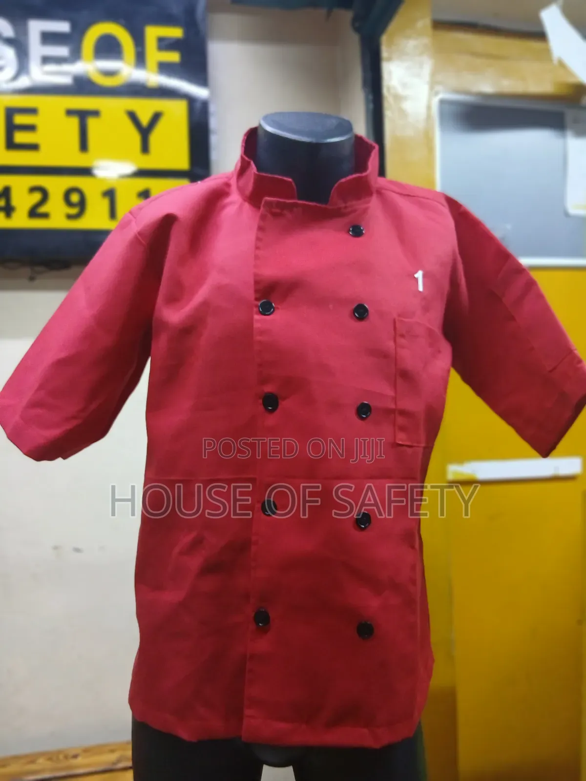 Tetrex Red Chef Coat