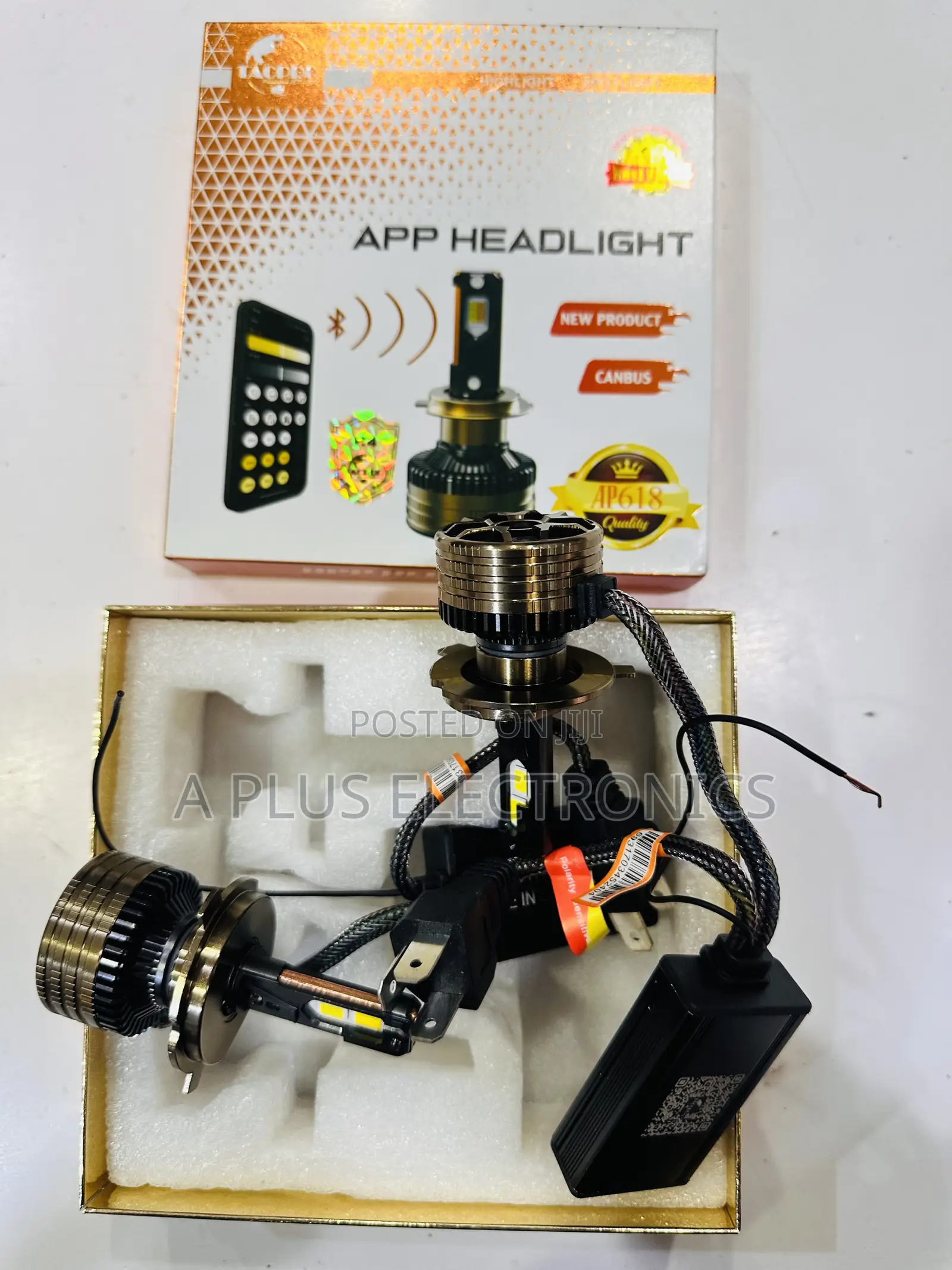 H4 Headlights Ap-416 With a Mobile App for Changing Colours –Rgb Smart