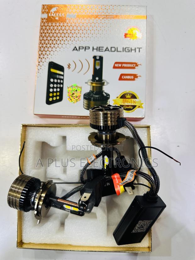 H4 Headlights Ap-416 With a Mobile App for Changing Colours –Rgb Smart