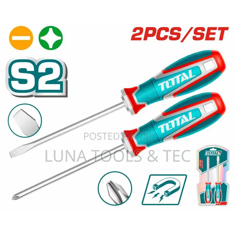 Total Tksds0226 2 PCS Screwdriver Set