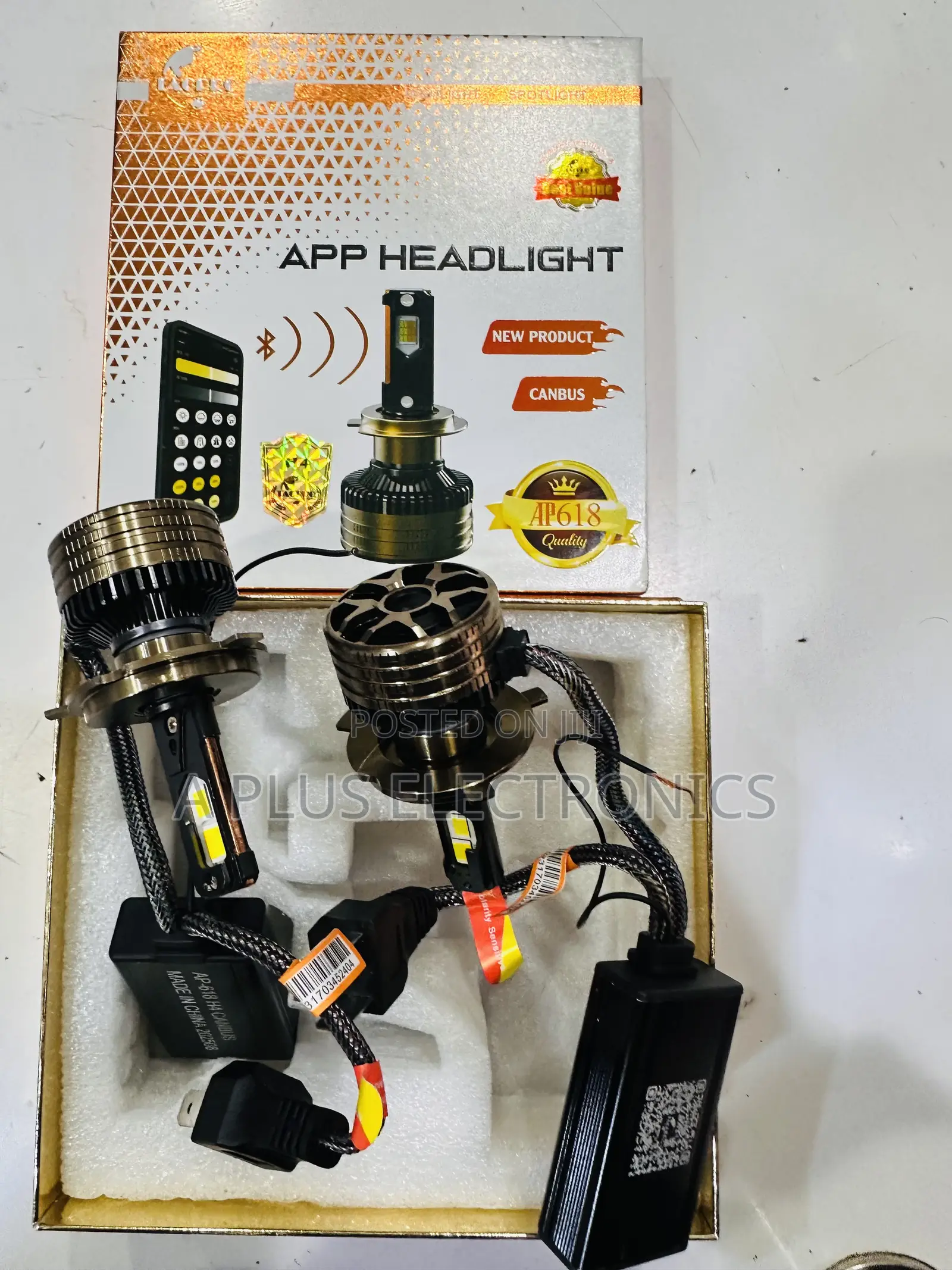 H4 Headlights With a Mobile App for Changing Colours –Custom Headlamps
