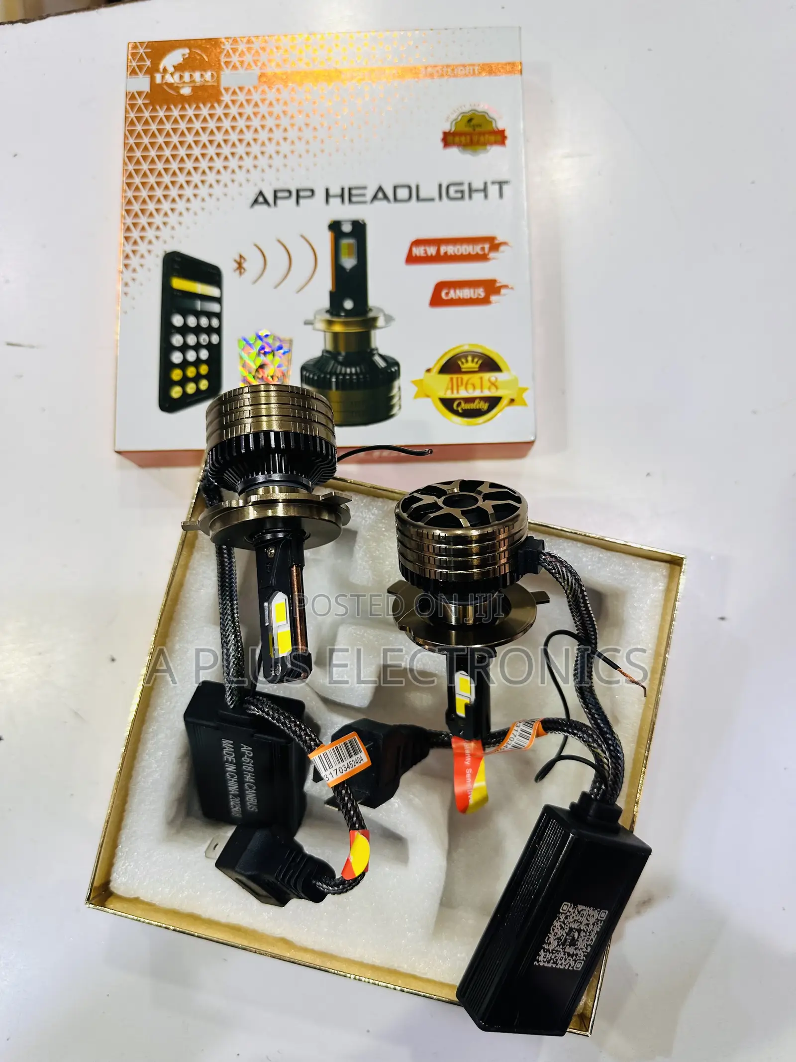 H4 Headlights With a Mobile App for Changing Colours –Custom Headlamps