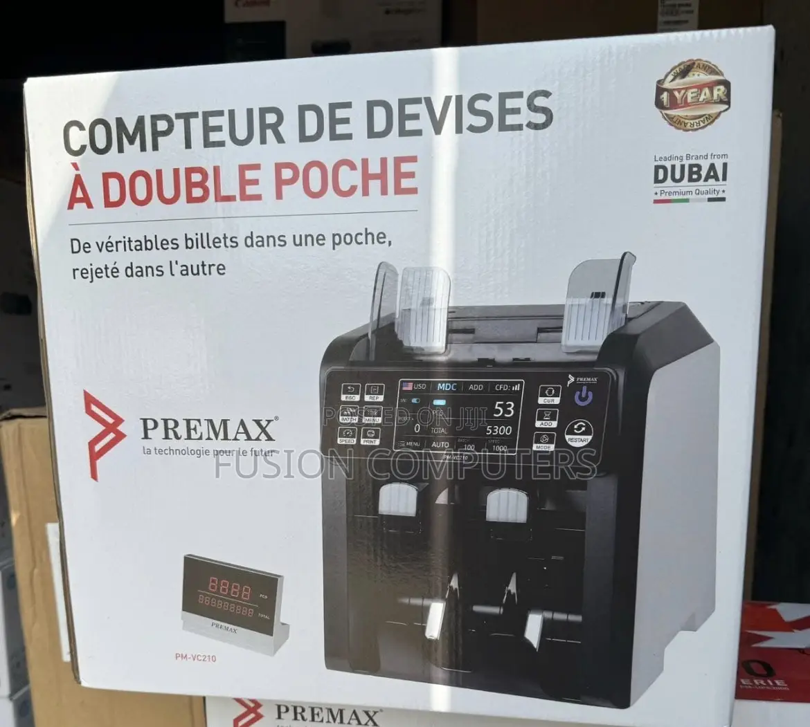 Premax Dual Pocket Currency Counter-pm-vc210