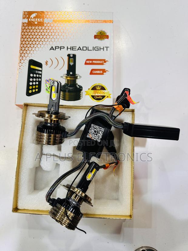 H4 Headlights With a Mobile App for Changing Colours – Stylish - main view