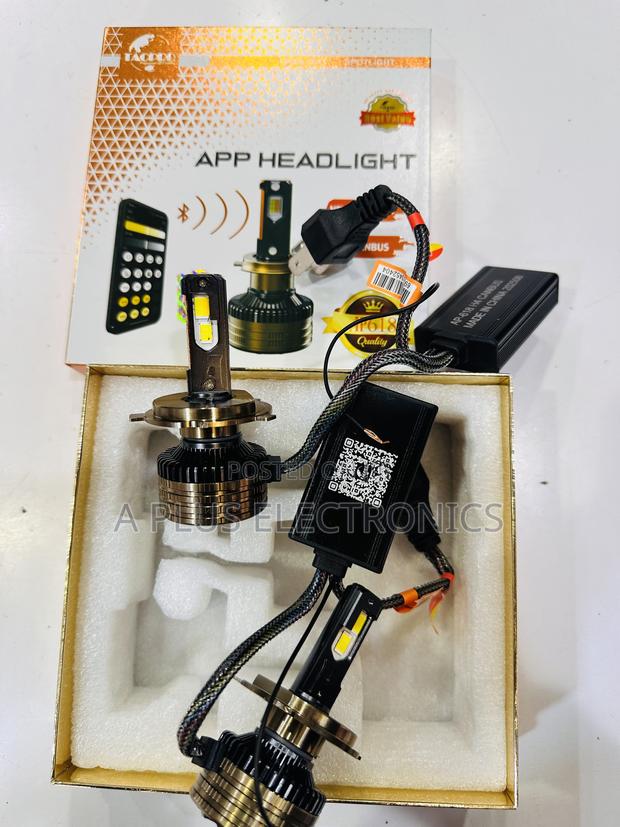 H4 Headlights With a Mobile App for Changing Colours – Stylish - thumbnail 2