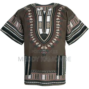 Unisex Pink/Brown African Shirts