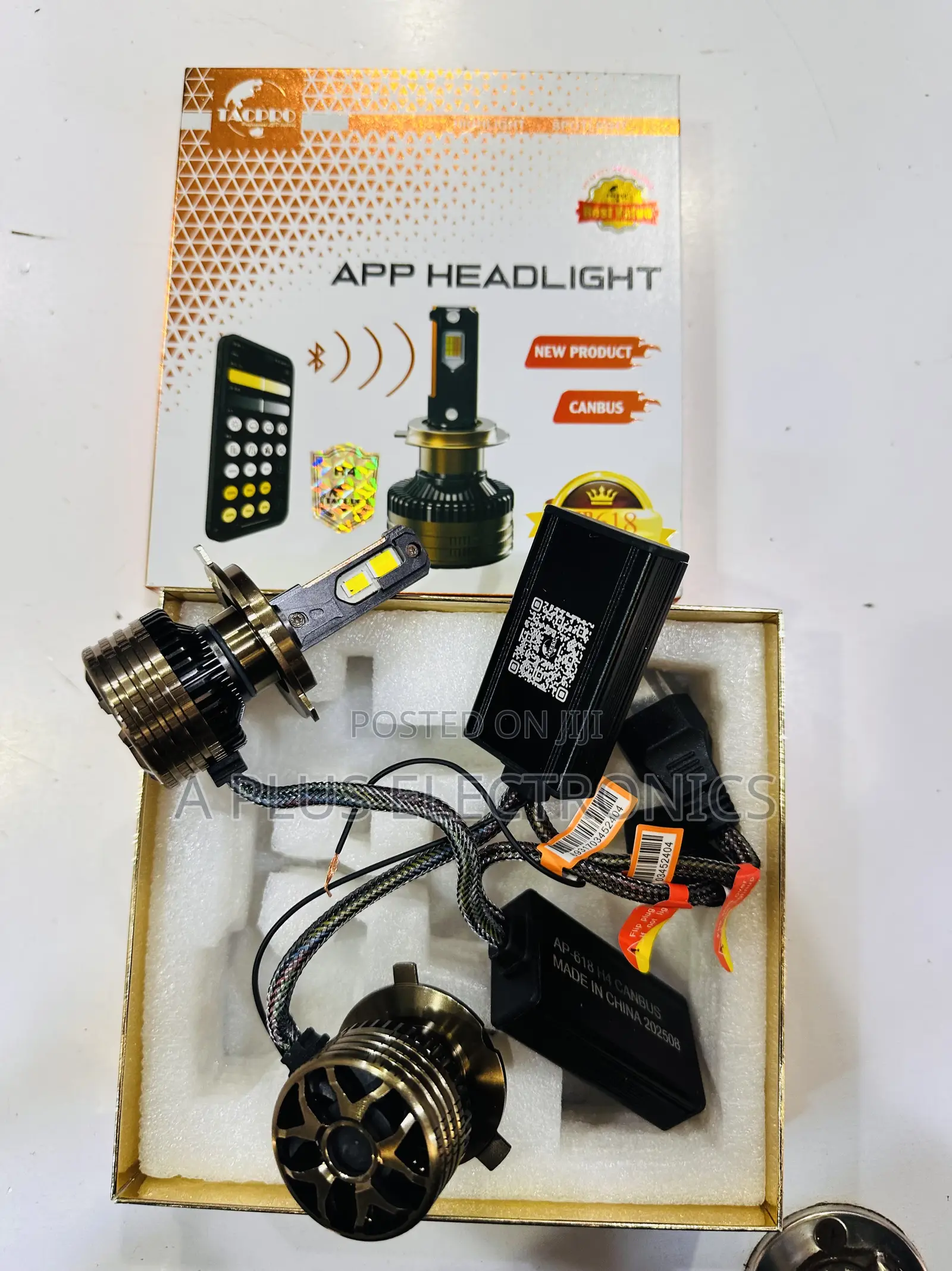 H4 Headlights With a Mobile App for Changing Colours – Remote Control