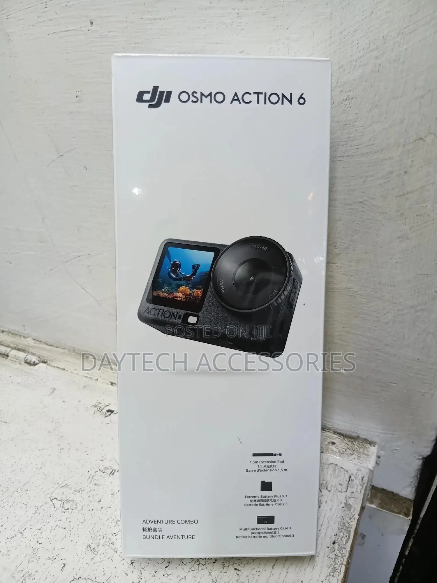 This Is the Dji Osmo Action 6 Adventure Combo Action Camera.