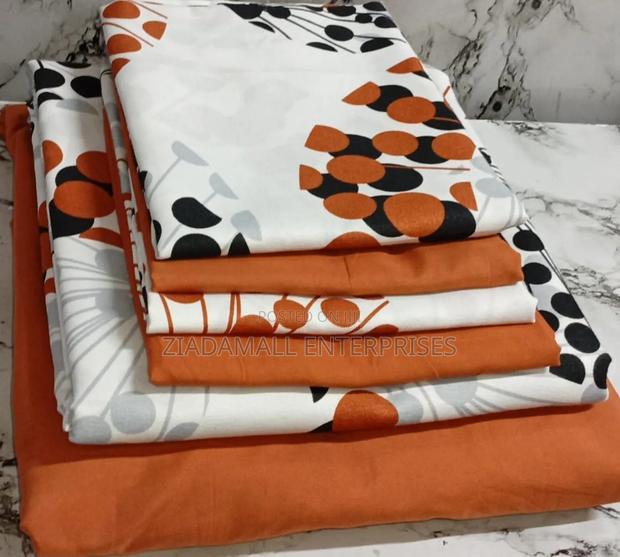 2 Bedsheets,4 Pillow Cases Premium Soft Cotton Fitted Bedsheet (7×8