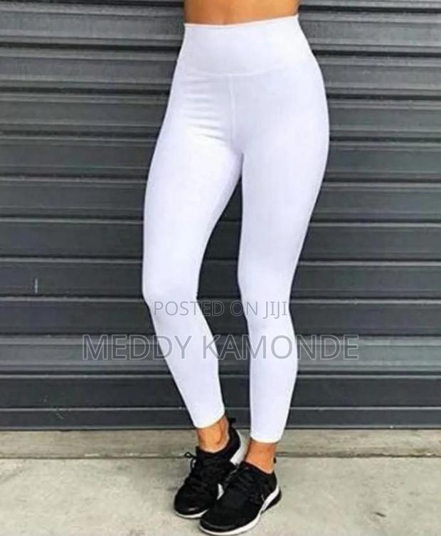 White Stretchy Tights - main view