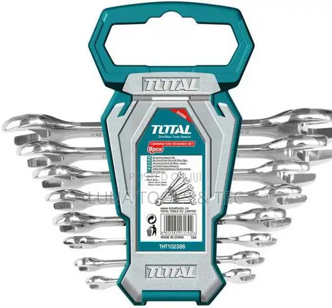 Strong Total Tht102386 8pcs Double Open End Spanner Set
Size:6-22mm