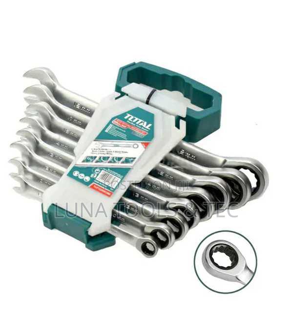 Total Tht102rk086 8 PCS Ratchet
Spanner Set