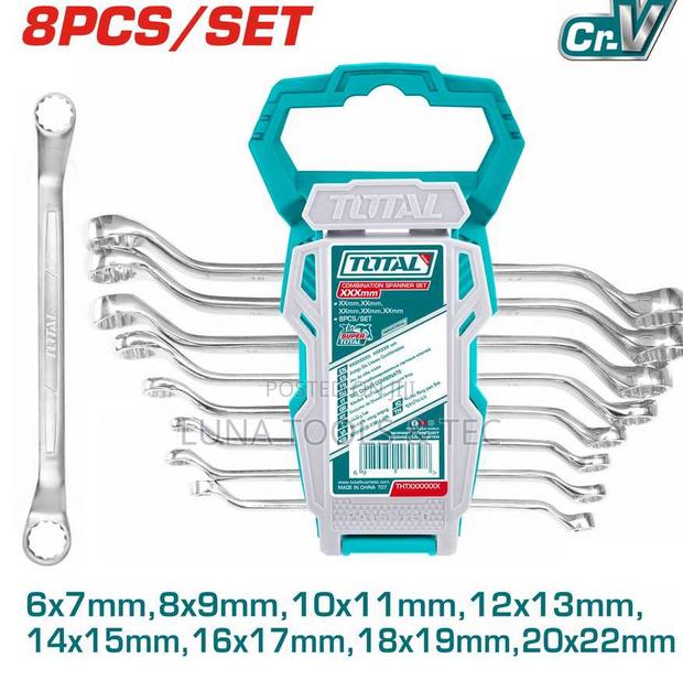 Total Tht102486 8pcs Offset Ring Spanner Set
Size:6-22mm - main view