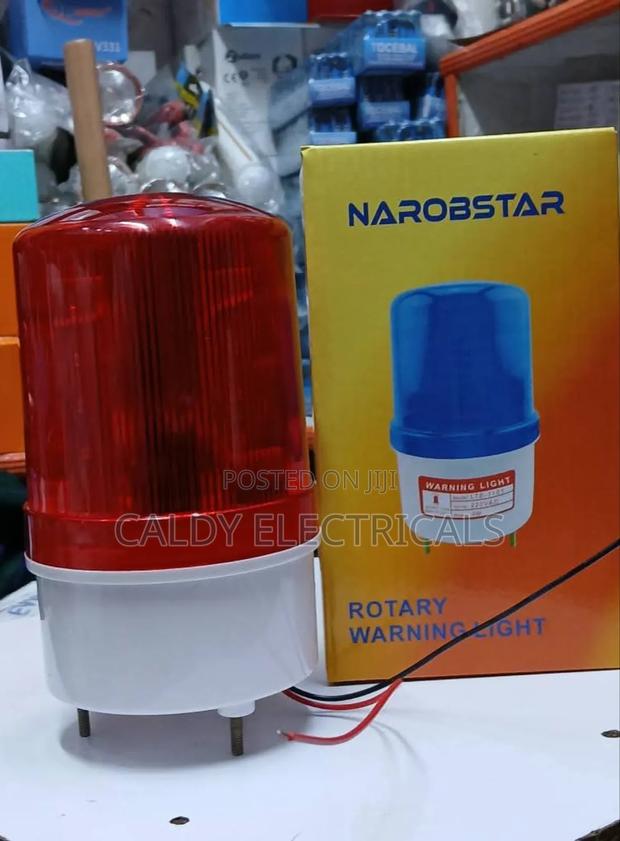 Vintage Narobstar Model Lte-1101 Rotary Warning Light Q8l